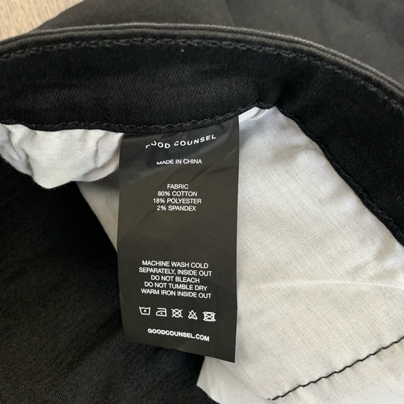 Good Counsel Big and Tall‎ Plus Size Malone Stretch Jeans Size 68/34 Black - NWT - Picture 10 of 11